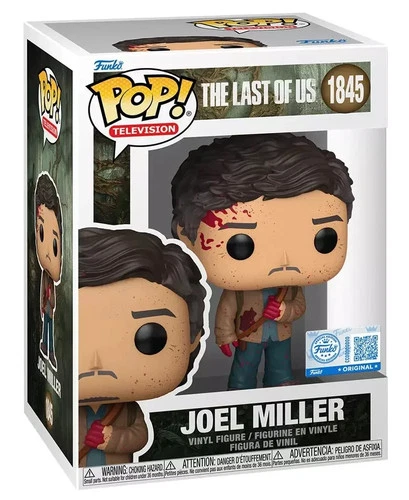 Funko Pop! The Last of Us 1845 Bloody Joel Miller EE Exclusive Television NEW