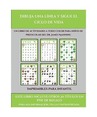 Imprimibles para infantil [Dibuja una línea y sigue el ciclo de vida]: Este lib