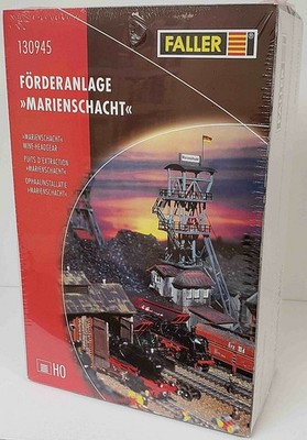 FALLER NEW #130945 HO 1/87 Scale Plastic KIT Mine Shaft Head Gear Complex