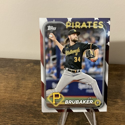 Carte Topps 2024 – JT Brubaker – Golden Mirror Pirates – CGC #635