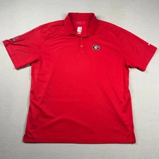 Nike Golf UGA Shirt Mens XL Polo Embroidered TPC Sawgrass Desire Cup Bulldogs