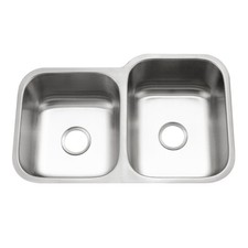 Houzer STE-2300SL Eston 31-1/4" Undermount Double Basin Stainless - Stainless