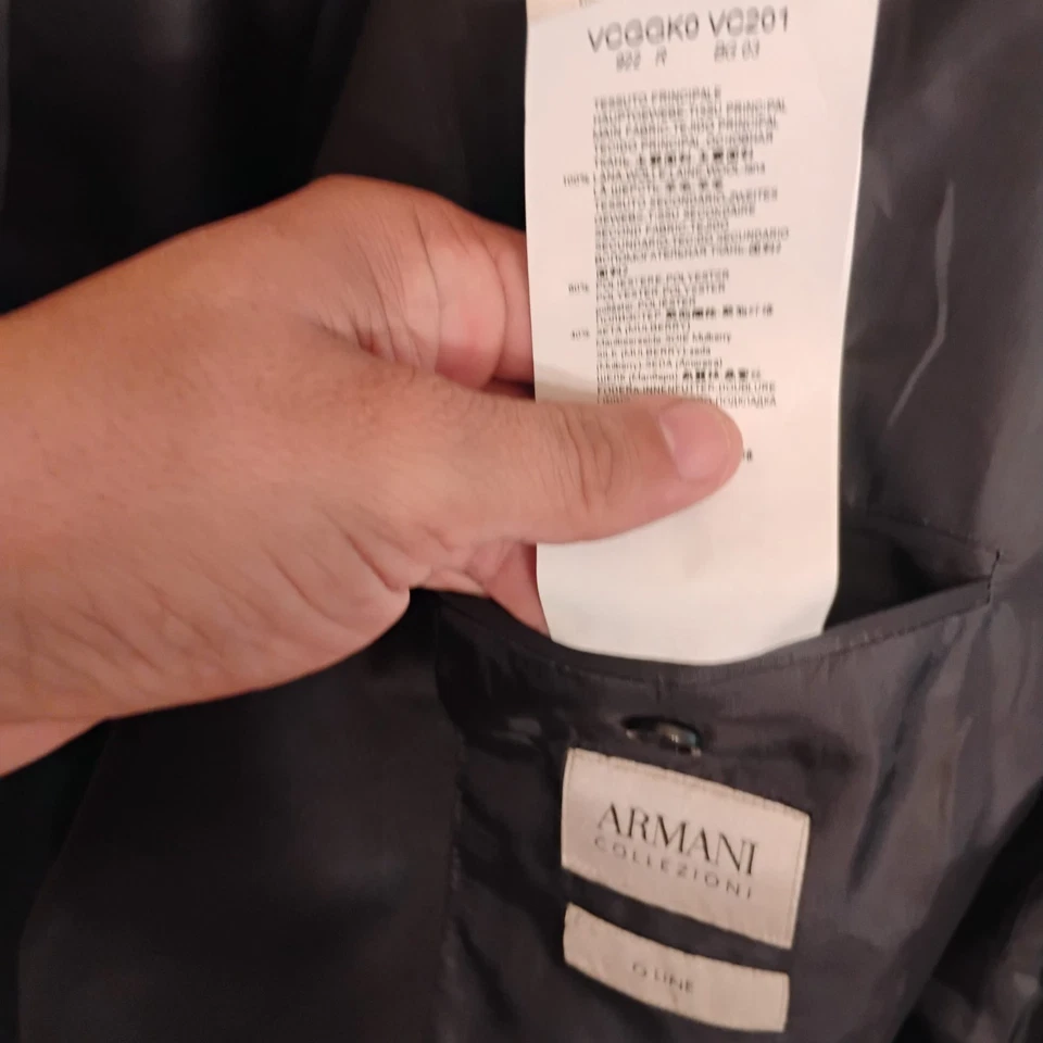 Recent Armani Collezioni G Line 38R  Tuxedo Mens Wool Blend Jacket Sport Coat - Image 4 of 4