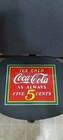 Vintage Heavy Porcelain Metal Coca Cola Coke Advertising Sign 12-3/4” X 10-1/2”