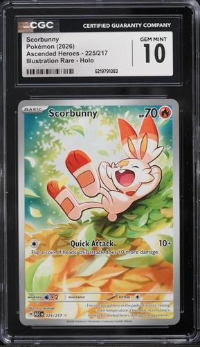 Scorbunny graded CGC 10 for sale on eBay