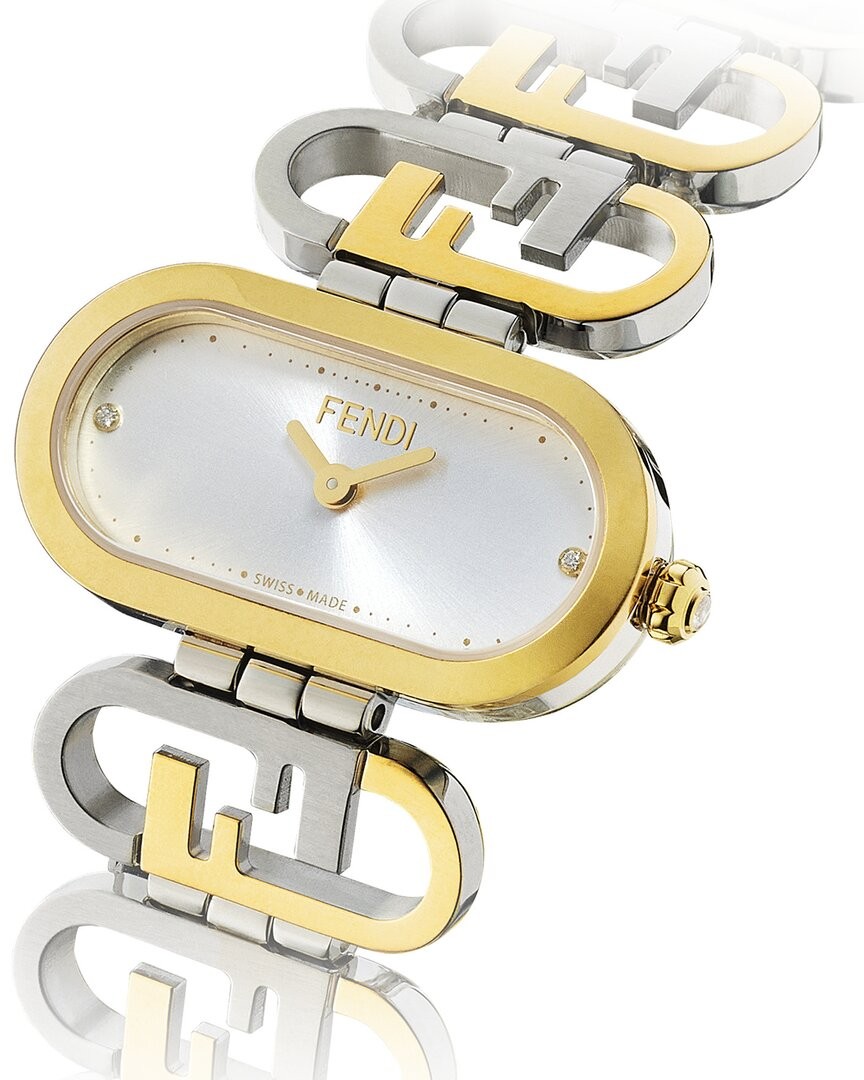 【FENDI】O'Lock Diamond Watch ツートーンブレスレット Fendi Women's Fendi O'lock Diamond Watch Women's for sale