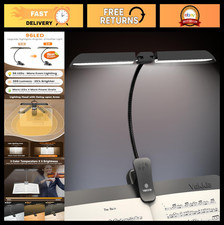 Rechargeable 96 LED Music Stand Light - Clip-On Piano Lamp, Portable, 5 Brightne