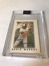 2022 Topps Archives EDDIE MURRAY AUTO 1/1 1986 TOPPS Mini Autograph SSP ORIOLES