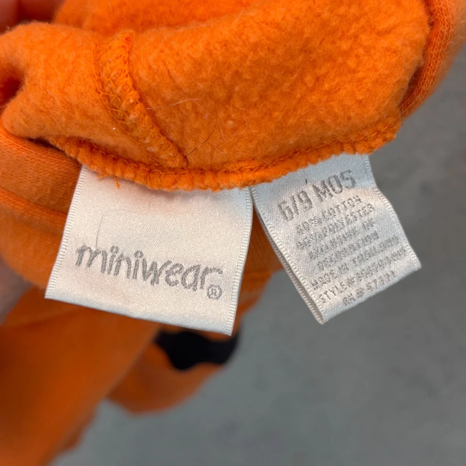 Miniear Jack O Lantern Pumpkin Sudadera con Capucha 6/9 Meses Bebé Halloween Vellón Foto 3 de 4