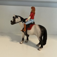 Schleich Horse Club Horse And Rider Set With Tack Farm World Lot
