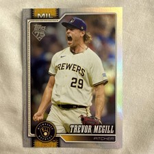 2026 Topps Series 1 Trevor Megill #141 Rainbow Foil Brewers