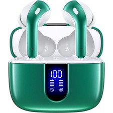 Bluetooth Headphones True Wireless Earbuds 60H Playback LED Power Display Ear...