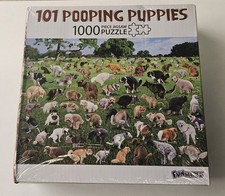 New - 101 Pooping Puppies Puzzle 500 Piece Jigsaw Puzzle Brand Sealed Fun Wares