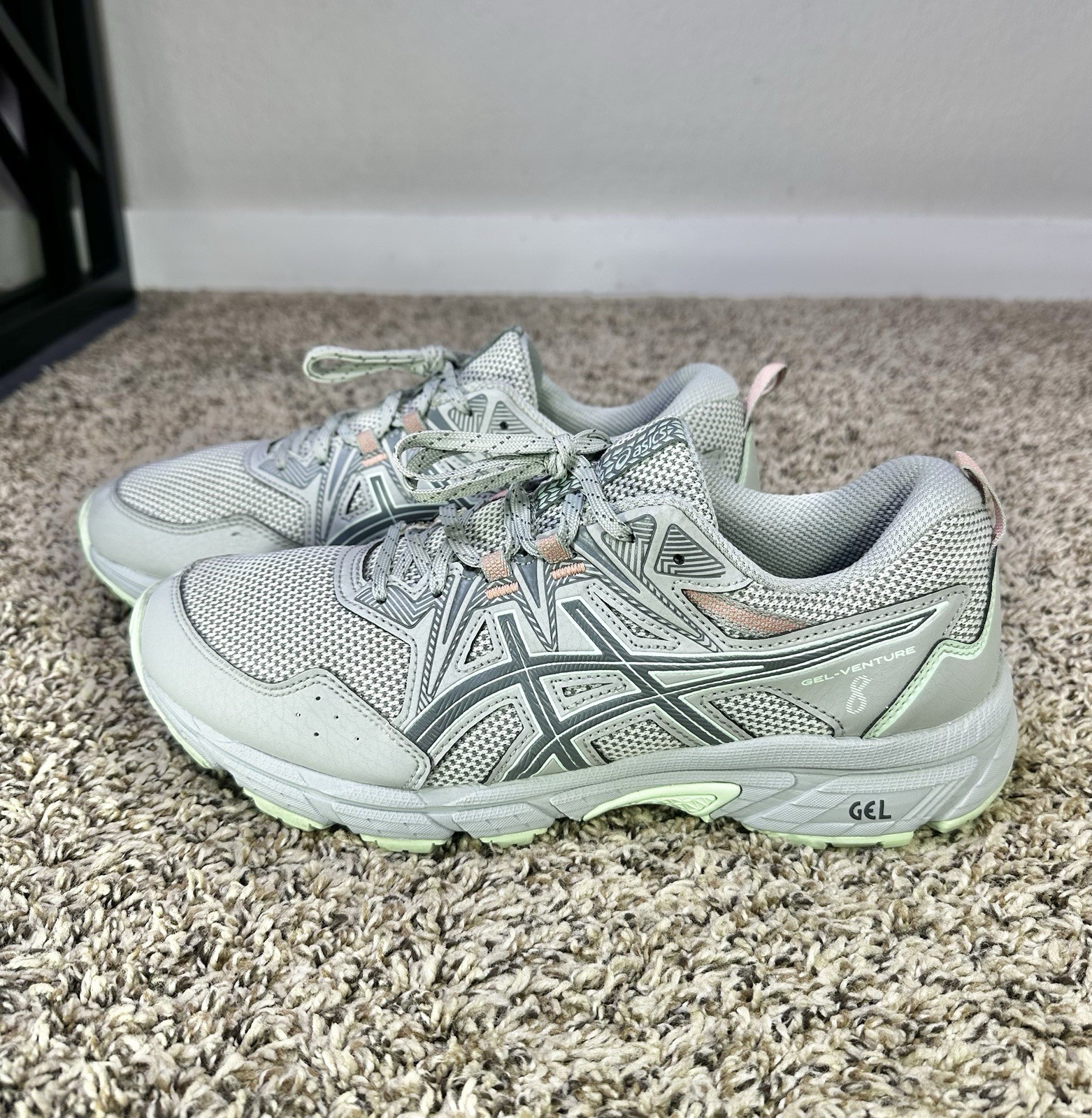 Asics Gel Venture 8 Women’s Size 11 WIDE 1012B231 Gray Running Shoes Sneakers