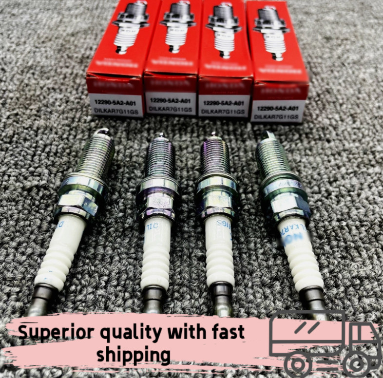 4PCS IRIDIUM SPARK PLUGS DILKAR7G11GS 12290-5A2-A01 91578 FOR NGK HONDA ACC