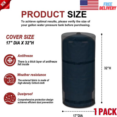 #ad Water Well Pressure Tank Cover Winter Protection for 20Gallon Well Pressure Tank $62.97