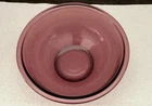 Vintage PYREX Cranberry Glass Mixing/Nesting Bowl # 325 2.5 L 10” Round USA Made