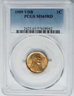 1909 VDB Lincoln Cent 1c MS65 RD PCGS 951222-11