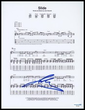 John Rzeznik "Goo Goo Dolls" AUTOGRAPH Signed Johnny 'Slide' Sheet Music ACOA