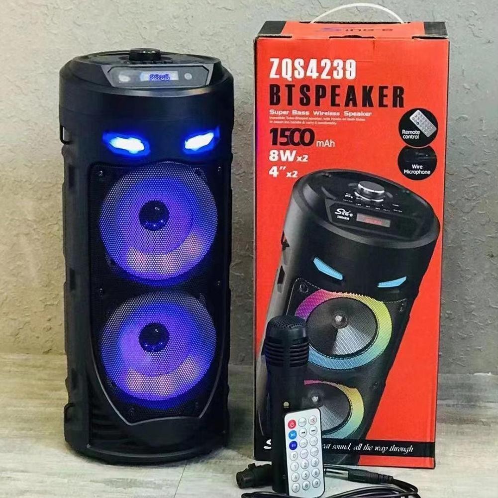 Bluetooth Speakers Portable Wireless Subwoofer Stereo Bass Party Soundbox F M1R1