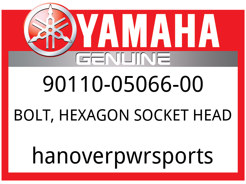 Yamaha OEM Part 90110-05066-00 BOLT, HEXAGON SOCKET HEAD | eBay