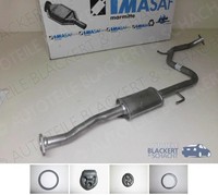 Imasaf Auspuff Mitteltopf + Anbauteile für Mazda 323 F V (Ba) 2.0 24V 1995-1998