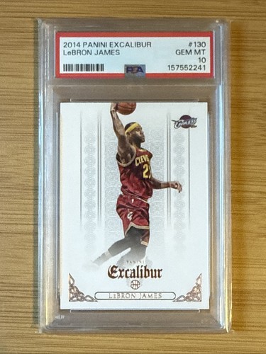 LeBron James 🏀 2014-15 Excalibur #130 🔥 PSA 10 Gem Mint - Low Pop!