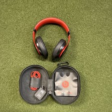 Beats Studio3 Wireless Over-Ear Bluetooth Headphones Black Red Trim