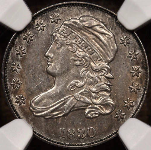 1830/29 JR-4 Capped Bust dime, NGC UNC det, very pleasing DavidKahnRareCoins