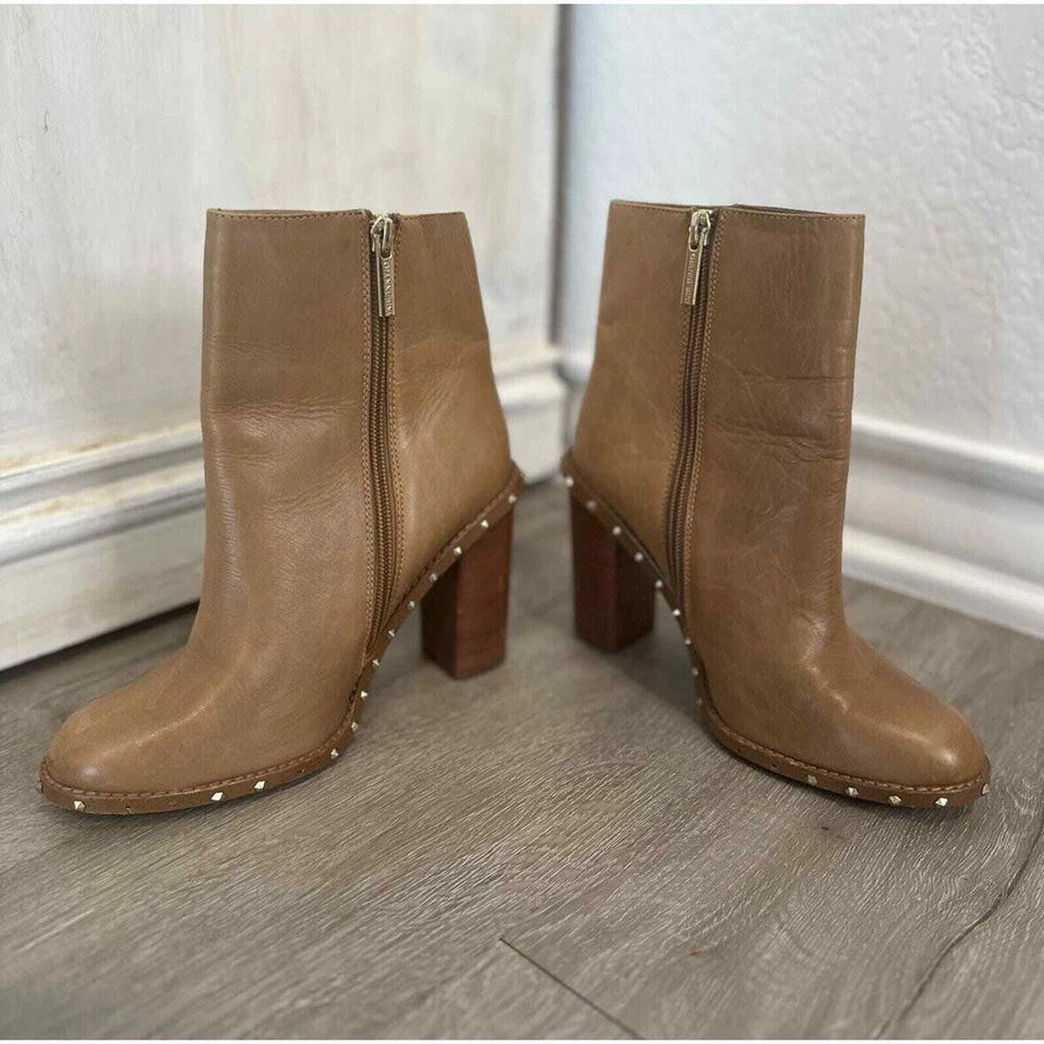 Botines de plataforma Giani Bini tostados con tachuelas talla 7,5 M Foto 2 de 4