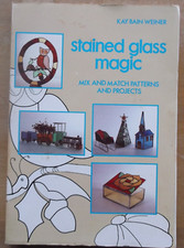 STAINED GLASS MAGIC mix match patterns projects book 1979