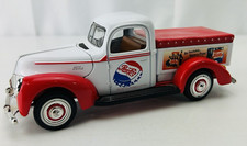 1940 Ford Pepsi Cola Delivery Pick Up Truck Golden 1/24 Scale Open Hood Vintage