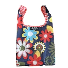 Envirosax Minisax Reusable Lunch Bag Tote Floral Red Gingham 9" x 8"