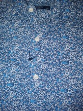 Mens Medium Cremiex Blue Shirt New Without Tags Buttondown 