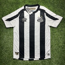 BRAND NEW 2022 2023 Santos FC Jersey Shirt Kit Away Black White Umbro Medium M