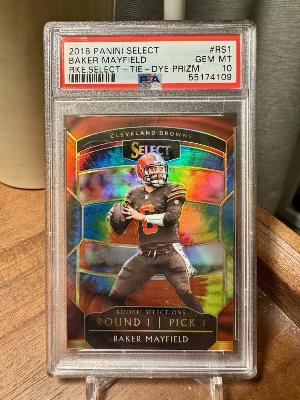 Baker Mayfield Panini Select Rookie Selections #RS1 Tie-Dye Prizm