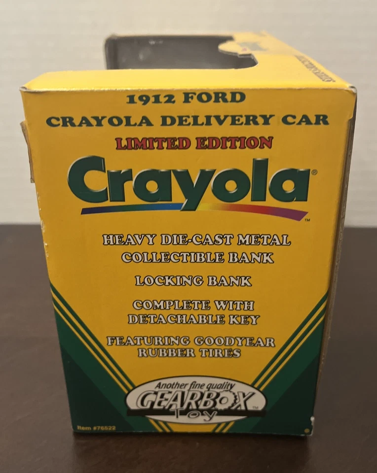 Gearbox 1998 Crayola Die Cast Coin Bank 1912 Ford Model T Delivery Truck #8 - Image 2 of 4