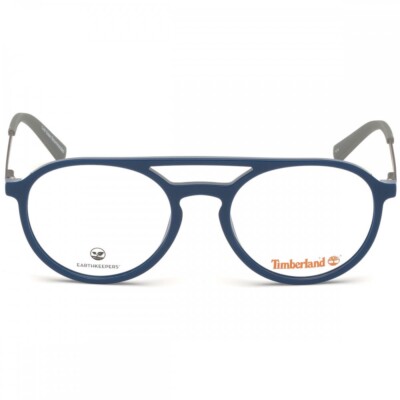 Timberland TB1634 090 Blue Plastic Aviator Optical Eyeglasses Frame 54-20-145 RX