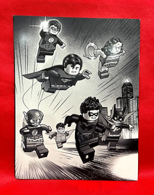 LEGO DC SUPER HEROES SDCC 2014 + 2015 PROMO 2 Books w/ POSTER