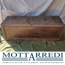 CASSAPANCA ANTICA IN NOCE OTTOCENTO CON CERNIERA A CANCARA - Chiama x sconto