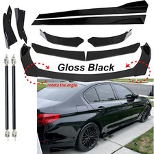 Front Bumper Lip Spoiler86.6 Side Skirt For Bmw Body Kit Glossy Black Front Bumper Lip Spoiler86.6 Side Skirt For Bmw Body Kit Glossy Black