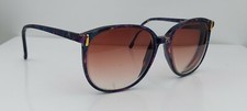 Vintage Lawrence Eyewear 712 Blue Purple Oval Sunglasses FRAMES ONLY France