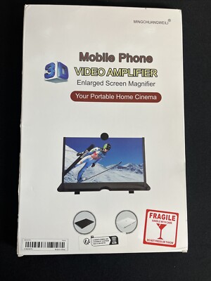 3 D MOBILE PHONE VIDEO AMPLIFIER ENLARGED SCREEN MAGNIFIER