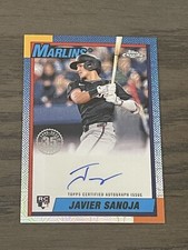 2025 Topps Chrome SIlver Pack Javier Sanoja Auto #90CA2-JS Miami Marlins