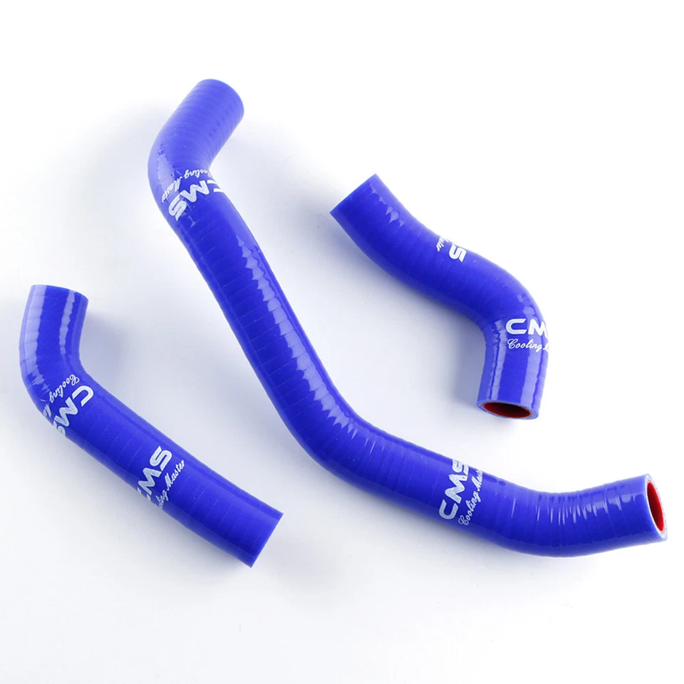 For 1993-2005 Kawasaki Ninja ZX11 ZX1100D ZZR1200 Silicone Radiator Hose Kit Red - Изображение 4 из 4