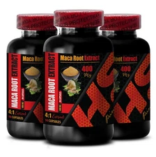 Organic Vitality Boost - MACA ROOT EXTRACT 400MG - Premium Quality - 3 Bottles
