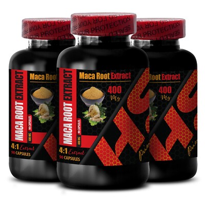 Extract Formula - MACA ROOT EXTRACT 400MG - Vitality and Stamina Support - 3 Bot