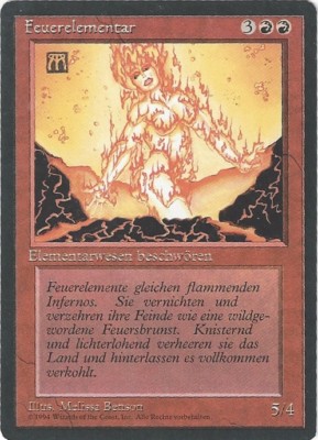 TCG MtG 176 FBB Deutsch Limitiert 3rd Feuerelementar / Fire Elemental