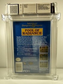 Pool of Radiance AD&D New Nintendo NES Factory Sealed WATA Grade 9.6 B+ Mint