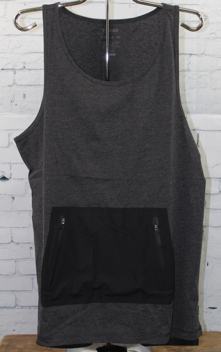 Мужская рубашка без рукавов Tavik Roland Tank Medium Heather Jet Black Новая 6890₽